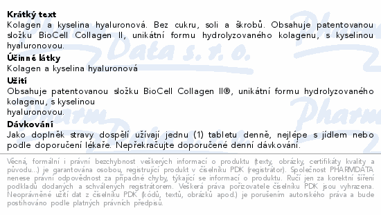 Solgar Kolagen s kyselinou hyaluronovou tbl.30