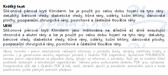 Superabsorpční obvaz Kliniderm 10x15cm 10ks