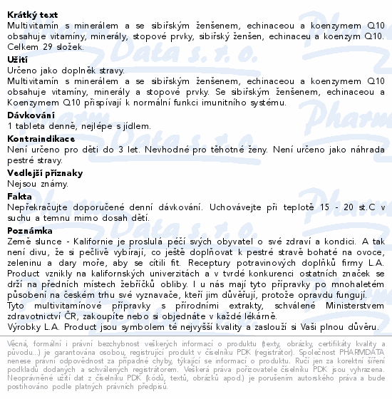 Multivitamin-min.+ženšen+echin.+Q10 tbl.100