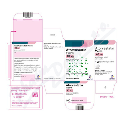 Atorvastatin Viatris 40mg tbl.flm.100