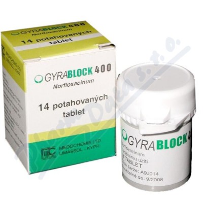 Gyrablock 400 Por Tbl Flm 14x400mg