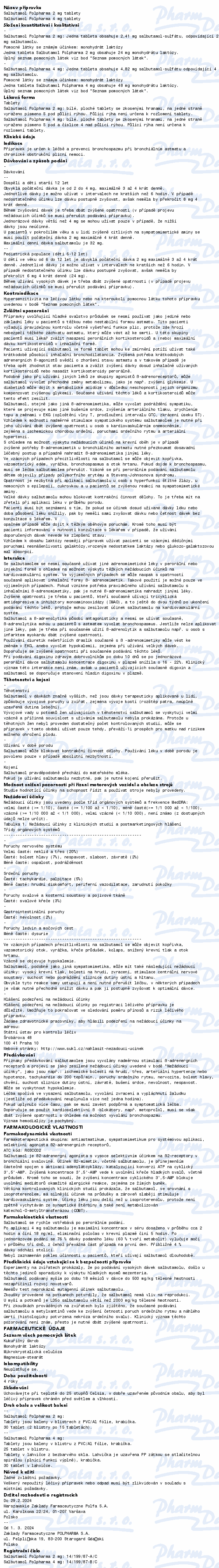 Salbutamol WZF Polfa 2mg por.tbl.nob.30x2mg