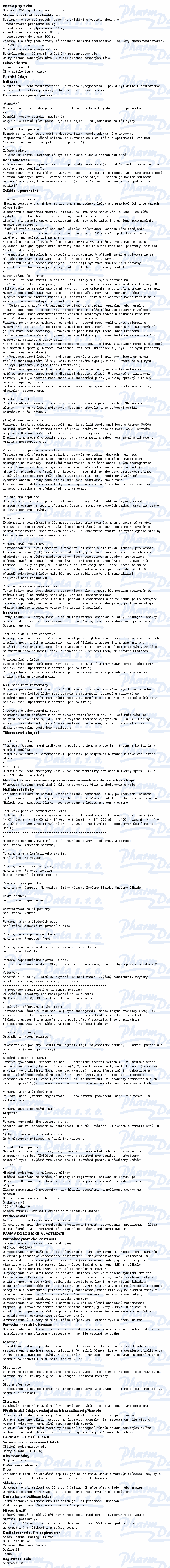 Sustanon 250mg/ml inj.sol.1x1ml