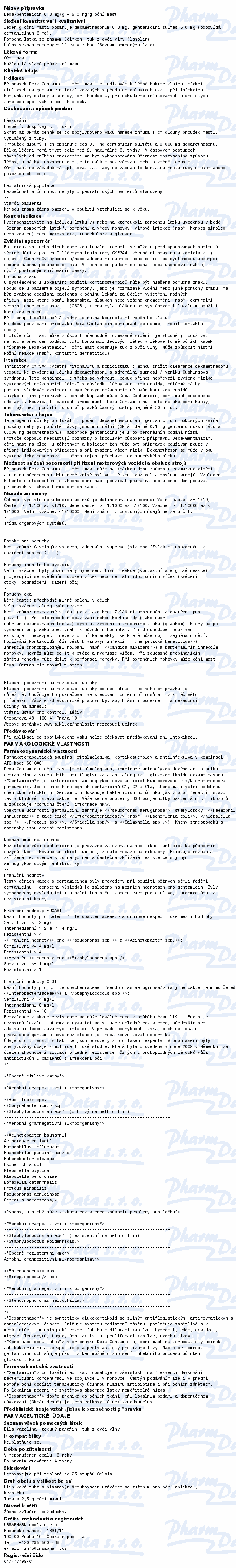 Dexa-Gentamicin 0.3mg/g+5mg/g ung.oph.2.5g